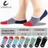 COOPLUS No Show Socks Men 8 Pairs Cotton Low Cut