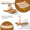 COOLEX Curved Cat Wall Shelves and Perches, Floating Cat Wall