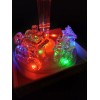 Holiday Time NUTCRACKER color changing LED LIGHT UP Animation TRAIN