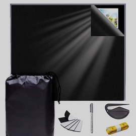 LEISURE CLUB Blackout Sheet Window Thermal Shielding Sheet 57.1 x 78.7 inches (145 x 200 cm), UV Protection, 420d Oxford Curtain, Glass, Blackout Cloth, Sunshade, Sunshade, Summer, Energy Saving