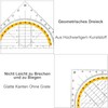 Set of 10 Geometry Triangle, Plastic Set Square, Flexible Set