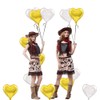 15Pcs Valentine's Day Love Balloons,18Inch Heart Foil Balloons Valentine Balloons