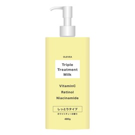 Olever Body Milk, Triple Treatment Milk, Large Capacity, 16.9 oz (480 g), White Tea Scent, Niacinamide and Retinol, Vitamin C Derivative