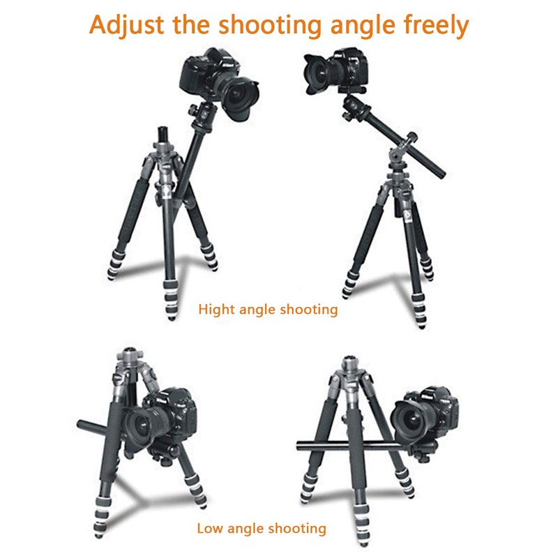 FOTOBETTER Camera Tripod Boom Arm, External Multi-Angle Center Column Extension