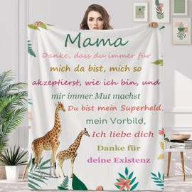 Gifts for Mum, Mum Blanket Gifts, Birthday Gift for Mum Fluffy Blanket, Gift for Best Mum from Daughter Son for Mothers Birthday Valentine's Day Mother's Day Gift 130 x 150 cm