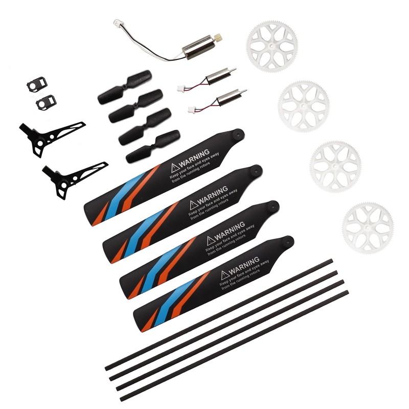 Helicopter Full Replacement Parts Set with 7 Accessories RC Rotor
