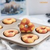 CHEFMADE - Molde de donut para pasteles, 6 cavidades antiadherentes