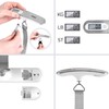 Duronic LS1013 Digital Travel Luggage Scale Weighing Scale Suitcase with