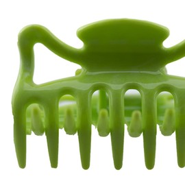 Pack of 2 Approx. 6 cm Long Hair Claw in Apple Green – Made in Germany – Welovebeads