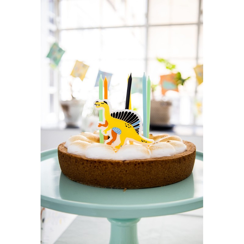 Folat 68304 Cupcake Decoration Set Dino Roars 12-Piece Multi-Coloured