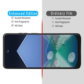 Slanku (3 Pack Tempered Glass for Moto G Play 2024 Screen Protector, Touch Sensitivity, Scratch Resistant, Bubble Free, Case Friendly