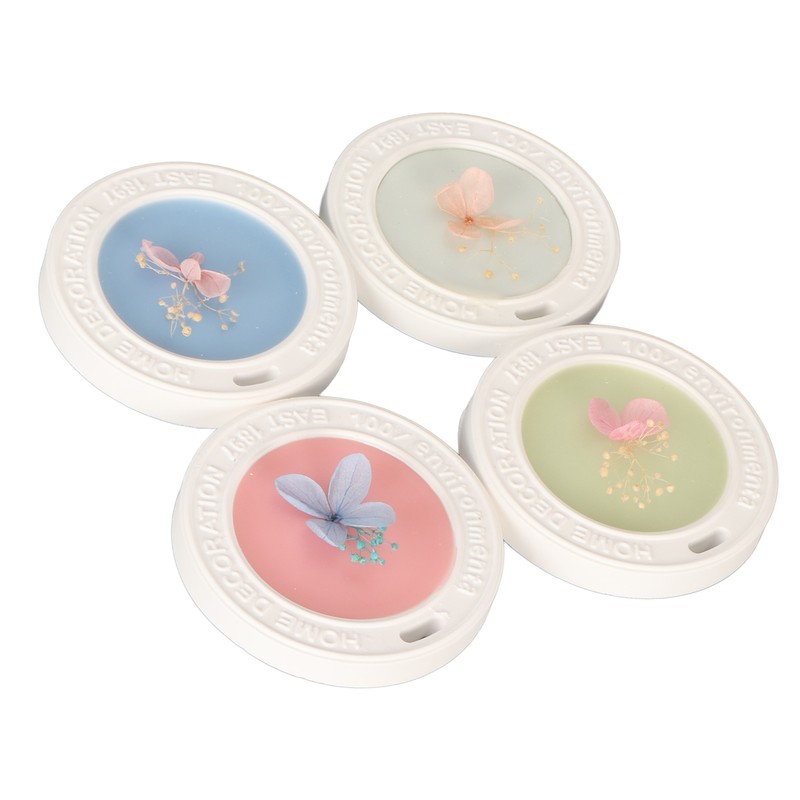 4 Pieces Aromatherapy Wax Tablets Long Lasting Dry Flower Scented