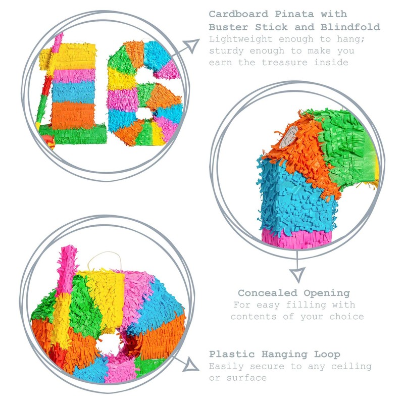 Fax Potato Pinata Set with Stick & Blindfold - 16th