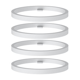 4Pcs Replacement Gasket Seal Ring for Portable Bottle Warmer – Premium Silicone Material, Universal Fit for Hopebig/w-maxa/PATNRAB/Befano/BabyBond/BSafe Portable Bottle Warmer