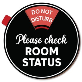 Office Door Sign Decor 6 in 1 Rotating, In A Meeting/Do Not Disturb/Please Knock/Work From Home/Back Soon/Out Of Office Supplies Sign For Door, Available And Away Wheel Spinner (Tape & Magnetic)