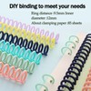 Liahelianx 30-Ring Plastic Binding Combs & Spines - Durable Document