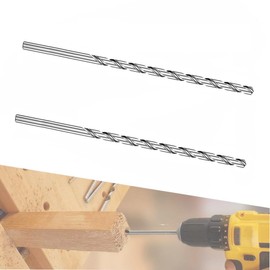 2-Piece 250 mm x 7 mm Twist Drill Bit Set, 250 mm Extra Long Hss Direct Shank Drill Bit (7 mm)