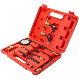 Tusk Fuel Pressure Tester Universal Multiple Connectors Fuel Injected