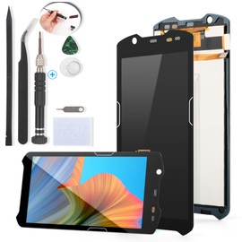 YWLRONG for Zebra TC52 Screen Replacement for Zebra TC57 TC52X TC520L TC52AX TC57X Display Touch Screen Digitizer Assembly Replacement with Tools（with Back Cover Adhesive）