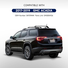 Gefitway Tail Lights Compatible with 2017 2018 2019 GMC Acadia Chrome Housing W/O All Terrain Pkg LED Taillights Left Driver Side, OEM:GM2804126 84709444