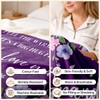 Silkwishes Grandma Birthday Gifts, Grandma Gifts Purple Blanket 50" x