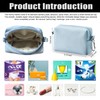 Period Bag, Sanitary Napkin Storage Bag, PU Period Pouch (Blue)