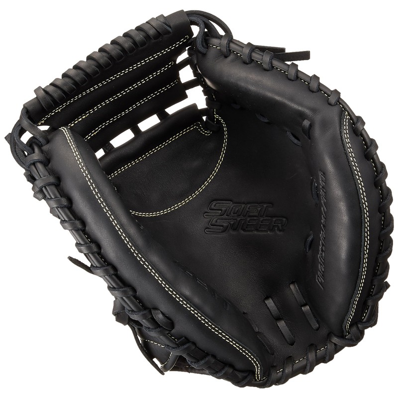 ZETT BJCB74412 Boys Baseball Catcher Mitt, Soft Steer, For Catchers,