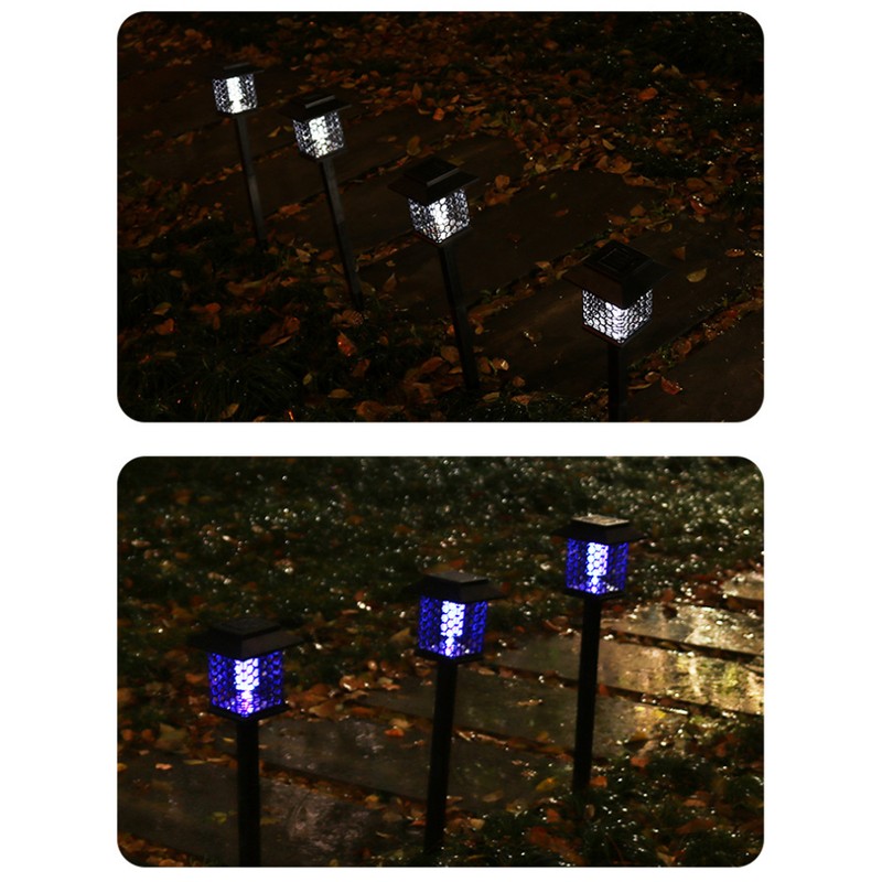 Solar Powered Light Waterproof Mosquito Killer Lamp for Courtyard Garden