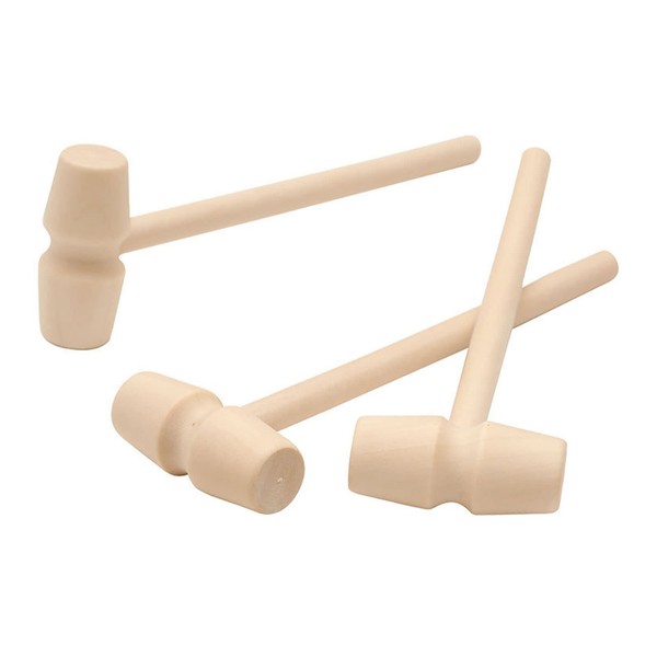 Tokaneit Wooden Tools Hammering, Wooden Crab Hammer, Mini Wooden Hammer,