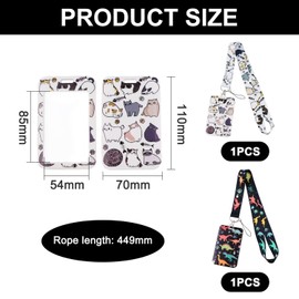 2 Pieces of Cartoon Card Holders, Cute Animal Card Holders, Portable Card Holders, Creative Card Holders, Suitable for Work Badges, Documents, and Bus Passes