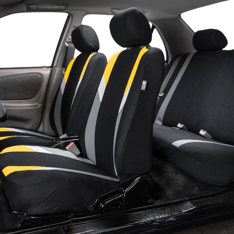 The Quality Cover Premium Modernistic Yellow Black Auto Car SUV