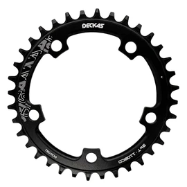 Round Chainring 110BCD 36T 38T 40T 42T 44T 46T 48T 50T 52T Narrow Wide Chainring for 7 to 12 Speed Chains (Black 48T)