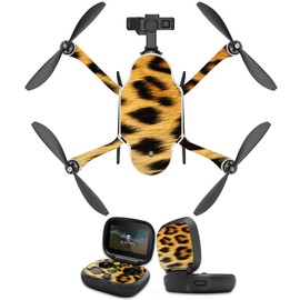 MightySkins Skin Compatible With GoPro Karma Drone headphones wrap cover sticker skins Cheetah