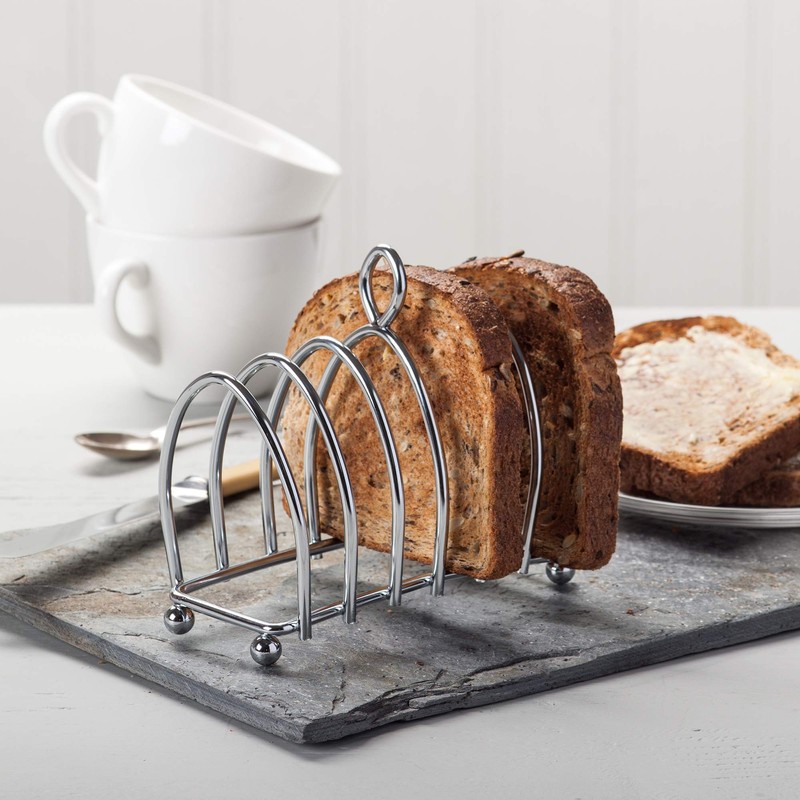 Kilo BA51 Victorian Design Chrome 6 Slice Toast Rack with