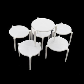 Sunrise Packaging 500 x Heavy Duty Pizza Tripod Stand - Stable Sturdy Portable Pizza Serving Solution - Stylish and Secure White Tripod Stand for Pizza Box