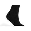 Mumoi Socks, Casual Socks, 6 Pair Set, Plain, Cotton, Black