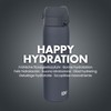 Ion8 Leak-Proof Slim Water Bottle, Stainless Steel, Ash Navy, 600