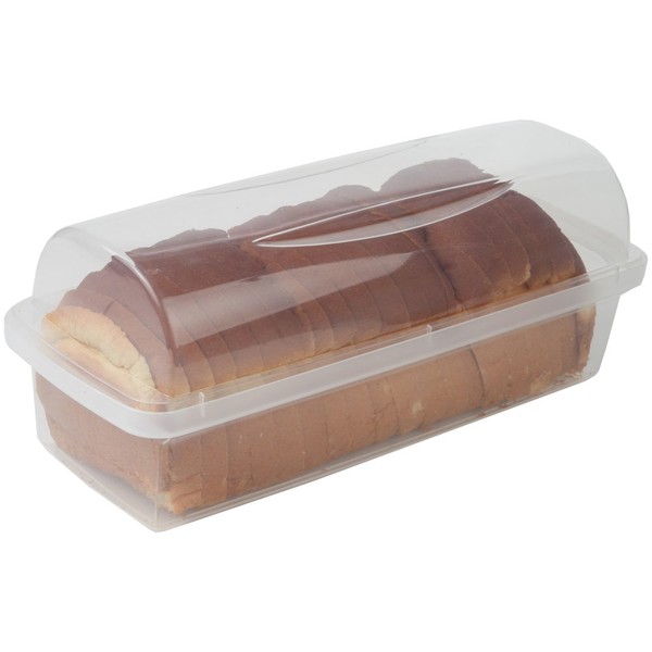 Home-X - Caja de plástico transparente para pan