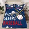 Feelyou Kids Baseball Gaming Sheet Set Twin Size Navy Blue