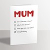 Funny Birthday Card for Mum - Multiple Choice