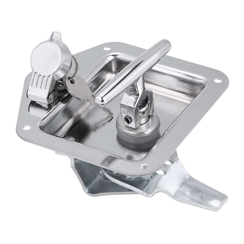 Stainless Steel Folding T Shape Handle Lock Tool Box Keys