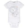 Gerber Baby 8-Pack Short Sleeve Onesies Bodysuits, Sheep Grey, 6-9