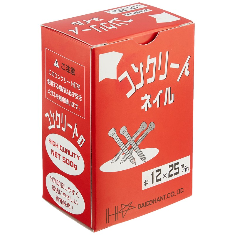Daido Hunt 21040 Concrete Nail (17.6 oz (500 g) #12x25mm