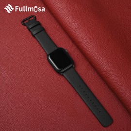Fullmosa Compatible Watch Straps 42mm(44mm) Leather,15 Colors Genuine Leather Band/Strap for tch Series 4 3 2 1 Sport and Edition Versions 2017, 42mm(44mm) Black