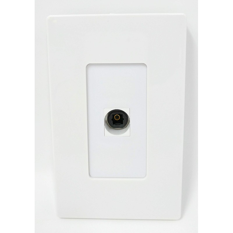 RiteAV - 1 Toslink Digital Audio Port Wall Plate Decorative