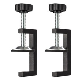 2 Pack C-Clamps for Woodworking Clamping,Heavy Duty Aluminium Carbon Steel Household Desk Table Clamps Small Welding Cutting Drilling Clamping for Wood Plastic and Workpieces Clamping