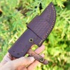 leather knives sheath Handmade fixed blade knife leather sheath vertical