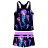 ACOCOPY Girls Tankini Sets Bathing Suits Jellyfish Two Piece Swimsuits