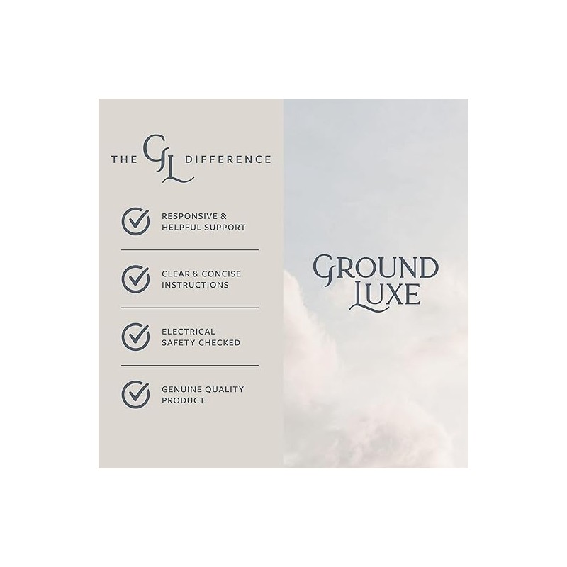 GroundLuxe Grounding Continuity Tester Kit – Battery‑Powered, 15 ft Cord Included