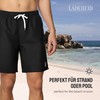 Ladeheid LA40-129 men's swimming trunks, beach shorts - black, size: